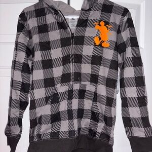 Disney Parks Plaid Halloween Zip Up Jacket